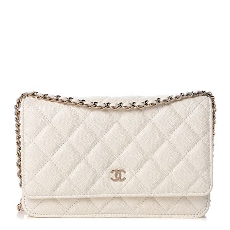 chanel white caviar wallet on chain|Wallets on Chain .